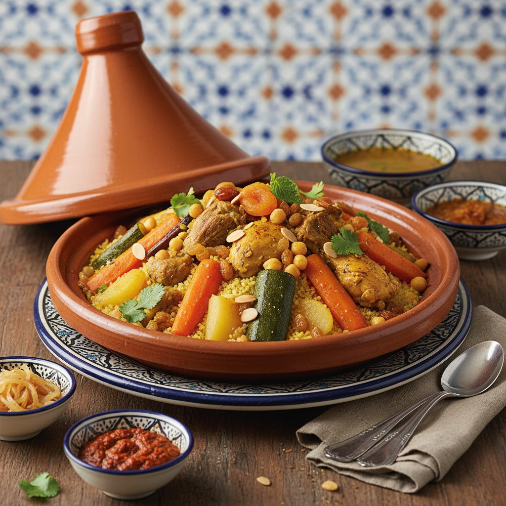 Photo de Recette du couscous marocain parfumé aux épices douces