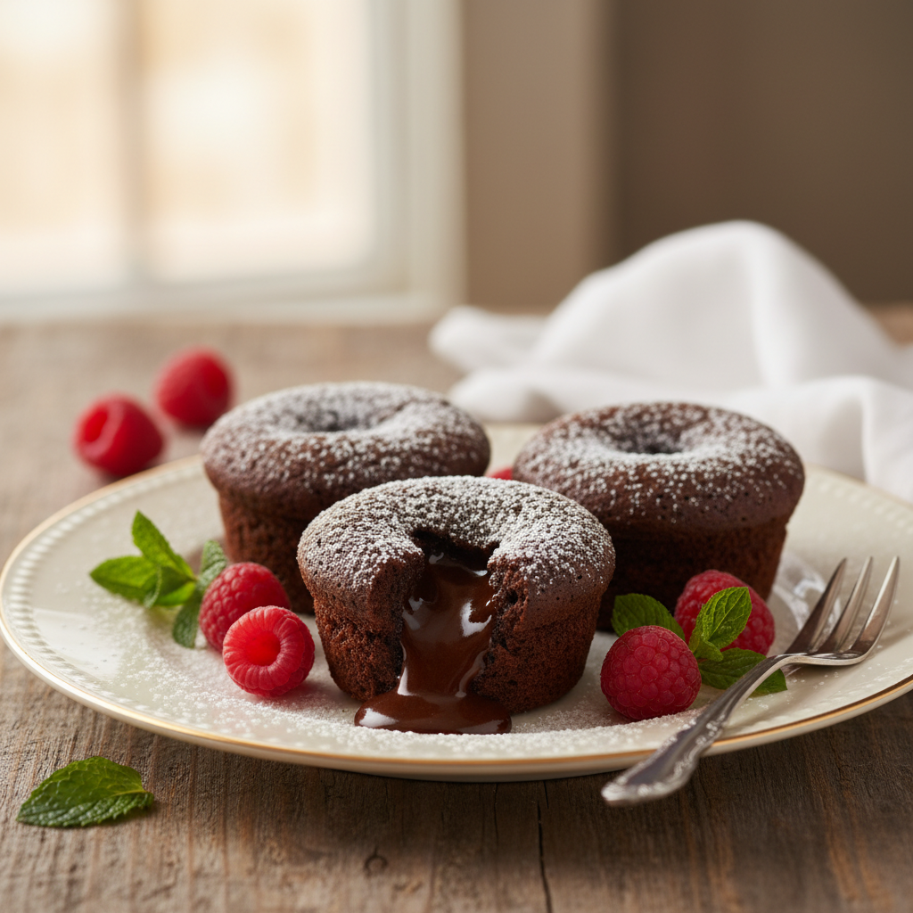 Photo de Recette de muffins tout chocolat au cœur fondant