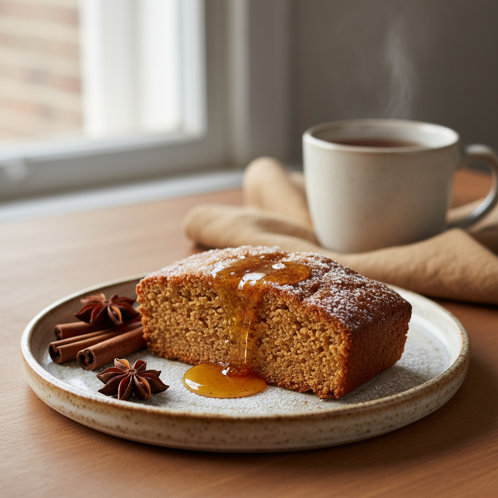 Photo de Recette du pain d'épices traditionnel au miel et cannelle