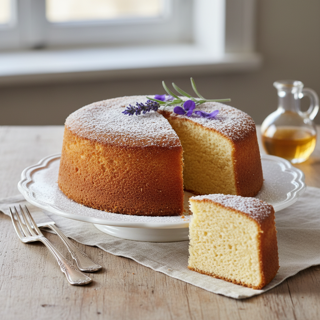 Photo de Recette de gâteau de Savoie traditionnel et aérien
