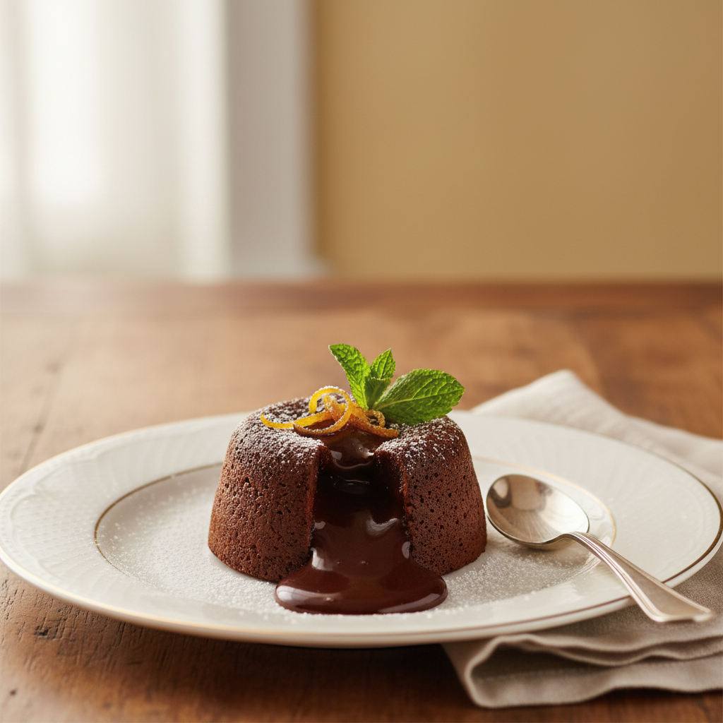 Photo de Recette du fondant au chocolat intense et onctueux