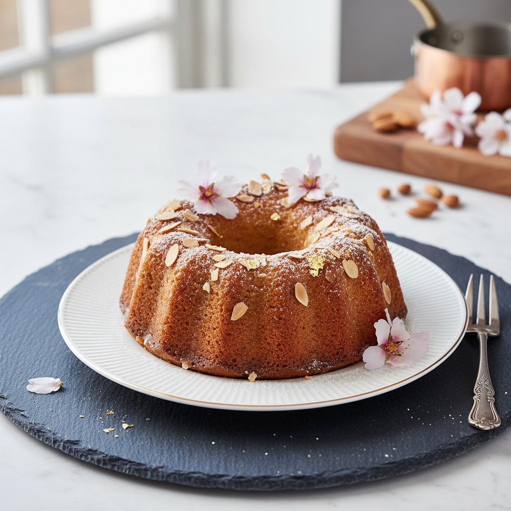 Photo de Recette de gâteau aux amandes fondant et parfumé