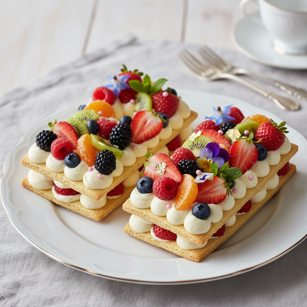 Photo de Recette du number cake gourmand aux fruits et vanille