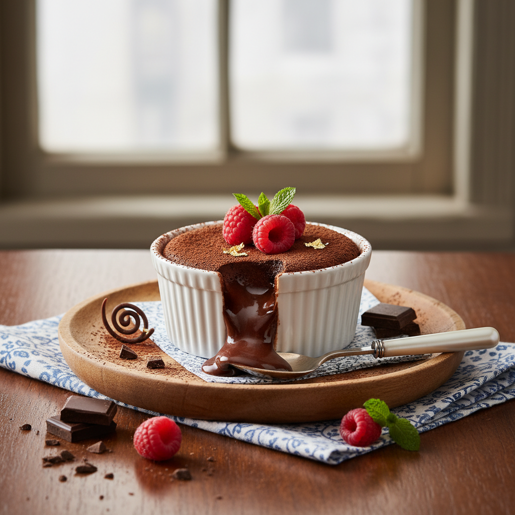 Photo de Recette du pudding au chocolat fondant et réconfortant