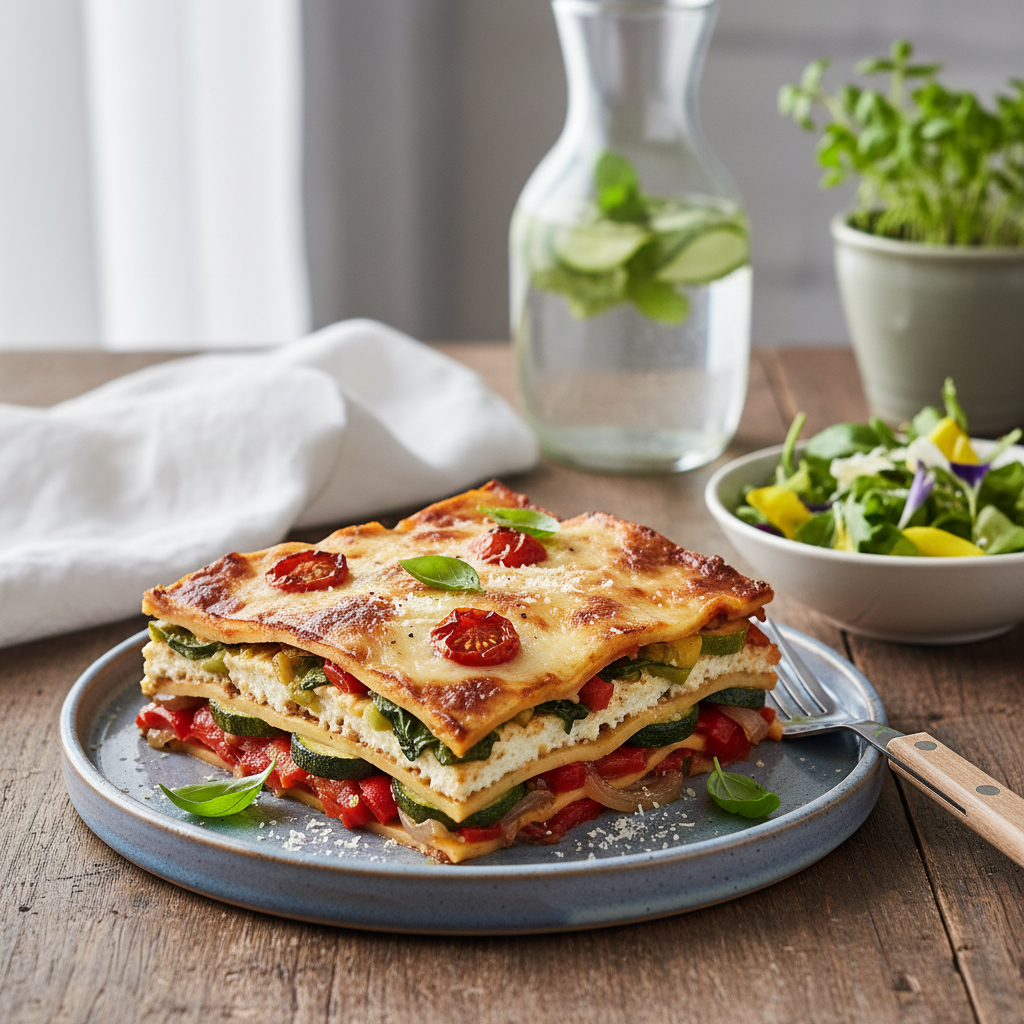 Photo de Recette de lasagnes végétariennes fondantes à la ricotta