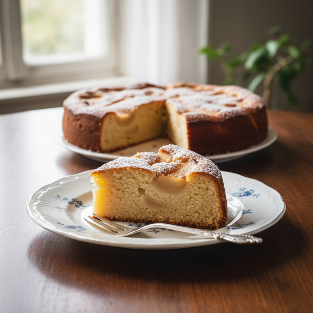Photo de Recette de gâteau aux pommes moelleux et traditionnel