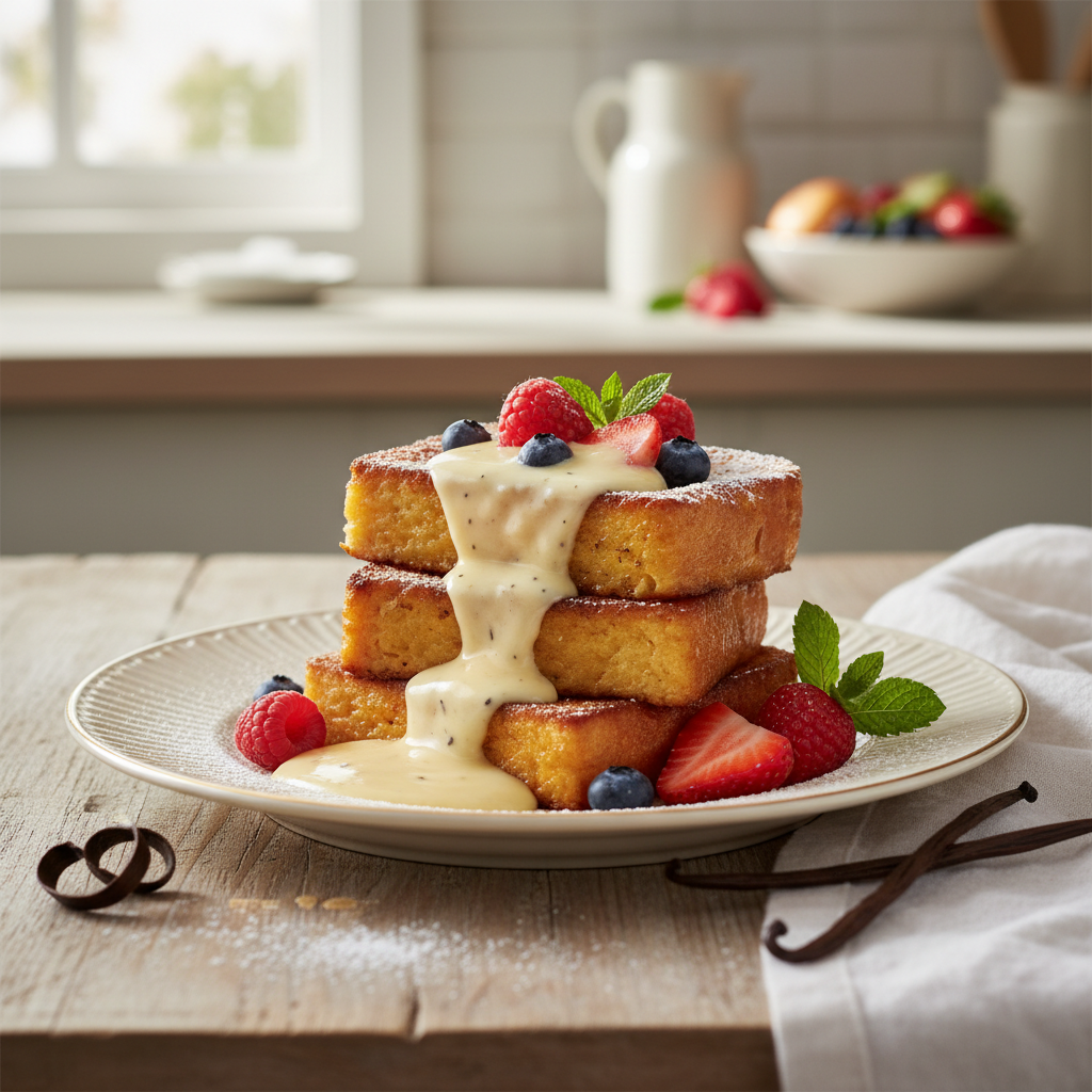 Photo de Recette du pain perdu brioché à la vanille de Madagascar