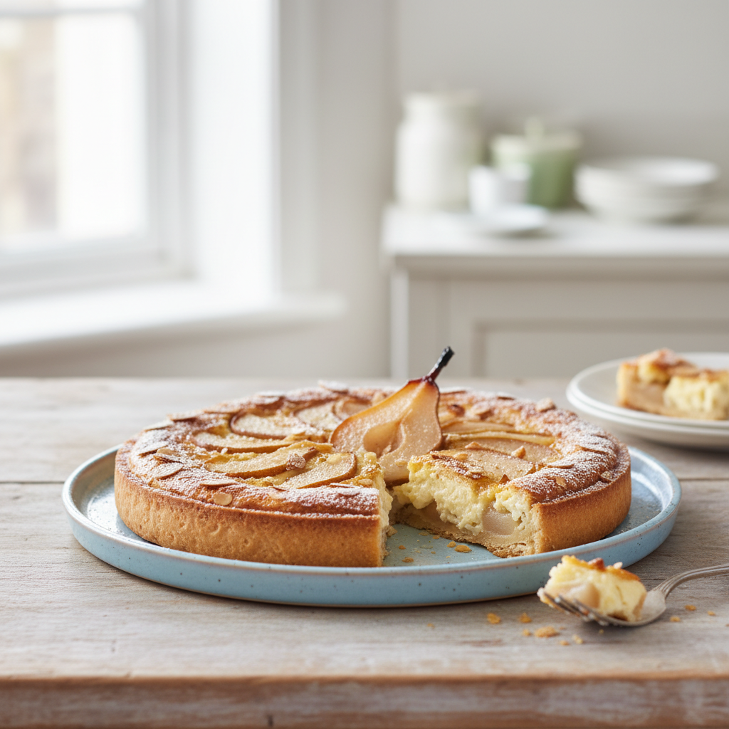 Photo de Recette de tarte Bourdaloue traditionnelle et onctueuse