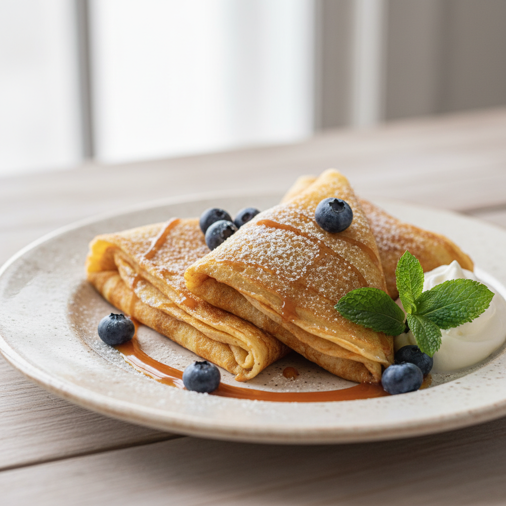 Photo de Recette de crêpes bretonnes au beurre demi-sel