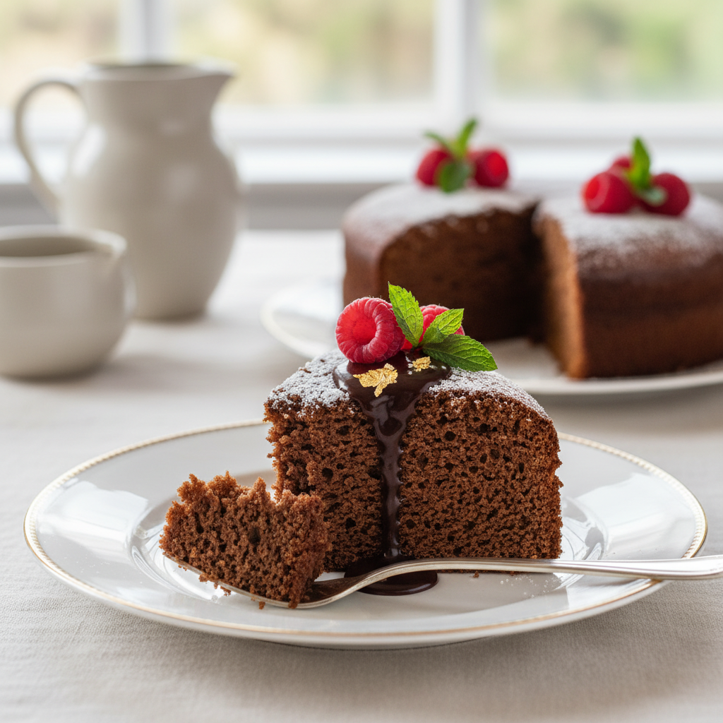 Photo de Recette de gâteau au chocolat moelleux et aérien