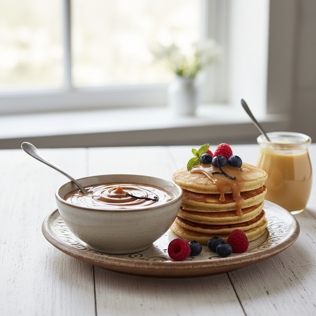 Photo de Recette de confiture de lait crémeuse et intensément vanillée