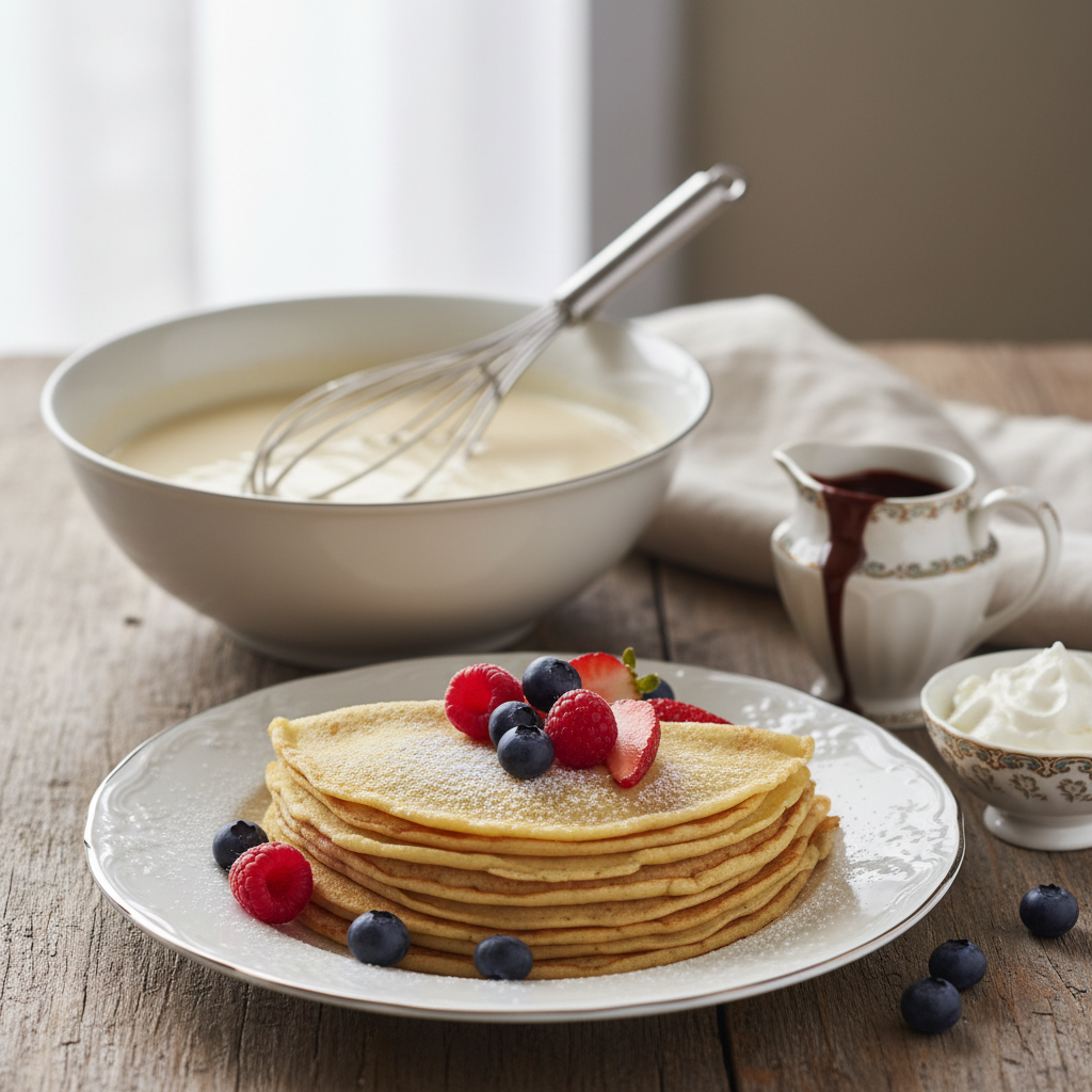 Photo de Recette de pâte à crêpes facile et inratable au lait