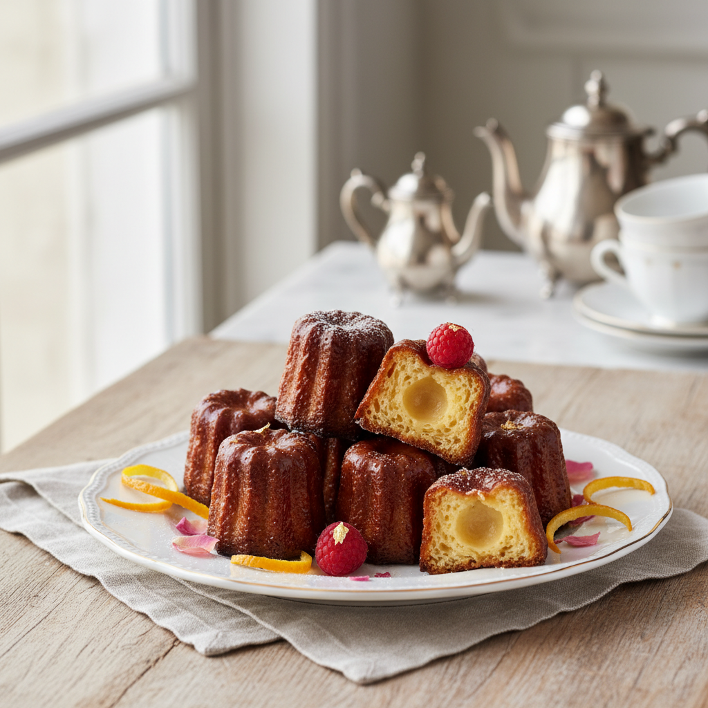 Photo de Recette de cannelés fondants au moule en silicone