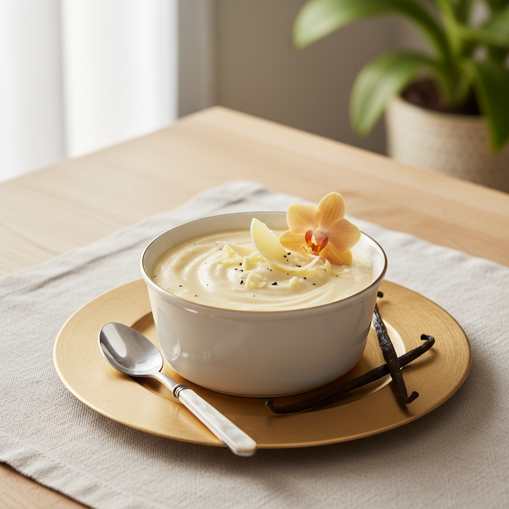 Photo de Recette de crème dessert onctueuse à la vanille de Madagascar