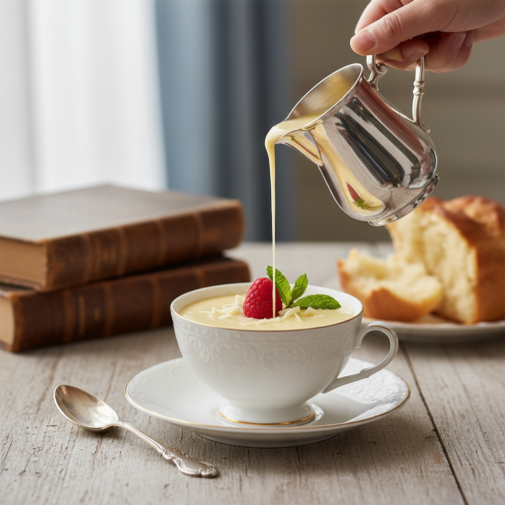 Photo de Recette d'une crème anglaise veloutée et vraiment inratable