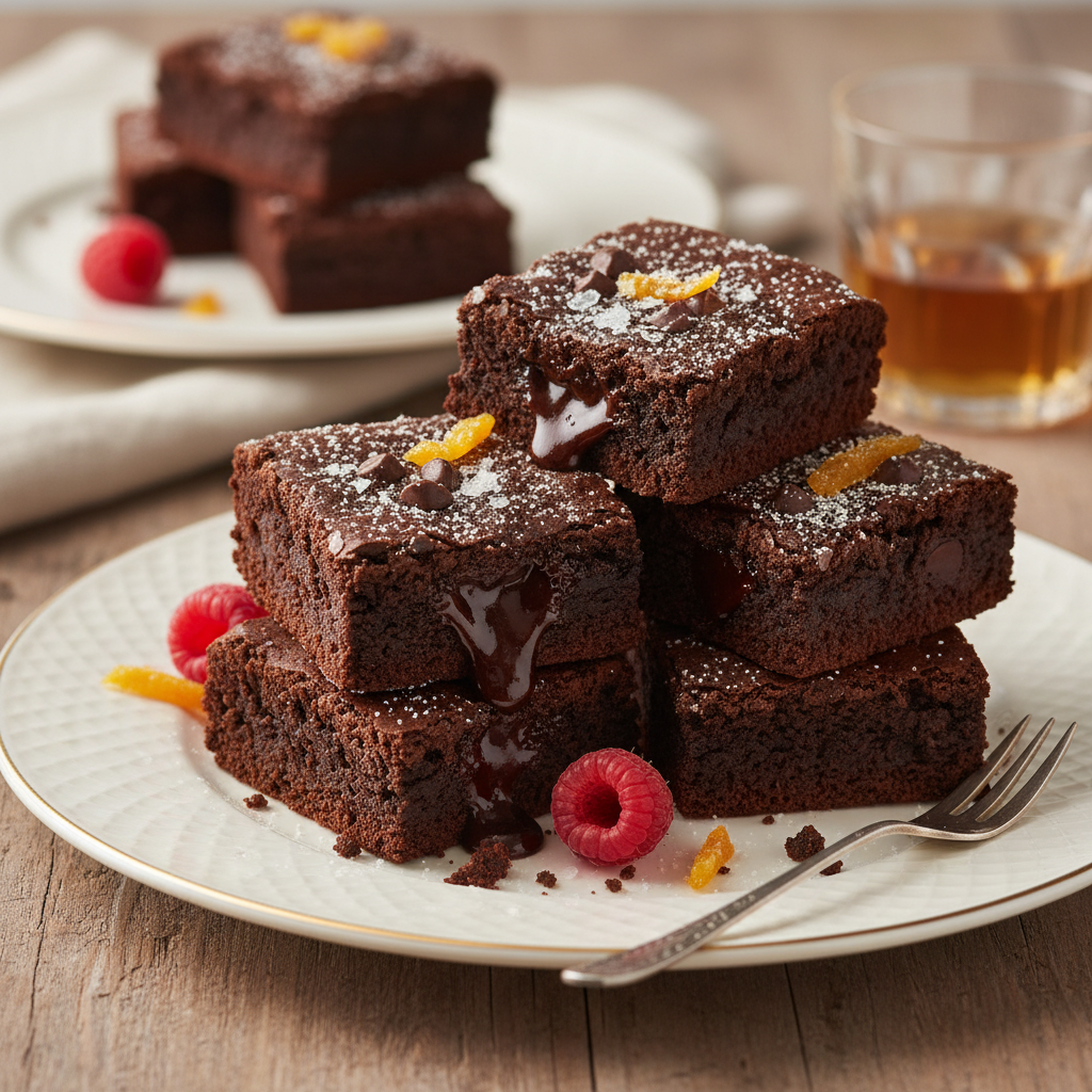 Photo de Recette de brownies au chocolat noir et sel de Guérande