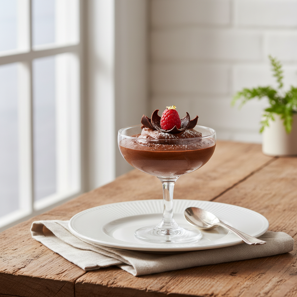 Photo de Recette de mousse au chocolat à l'ancienne et onctueuse