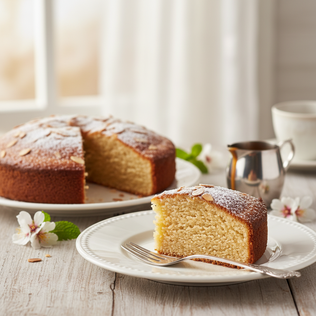 Photo de Recette de gâteau aux amandes fondant et moelleux
