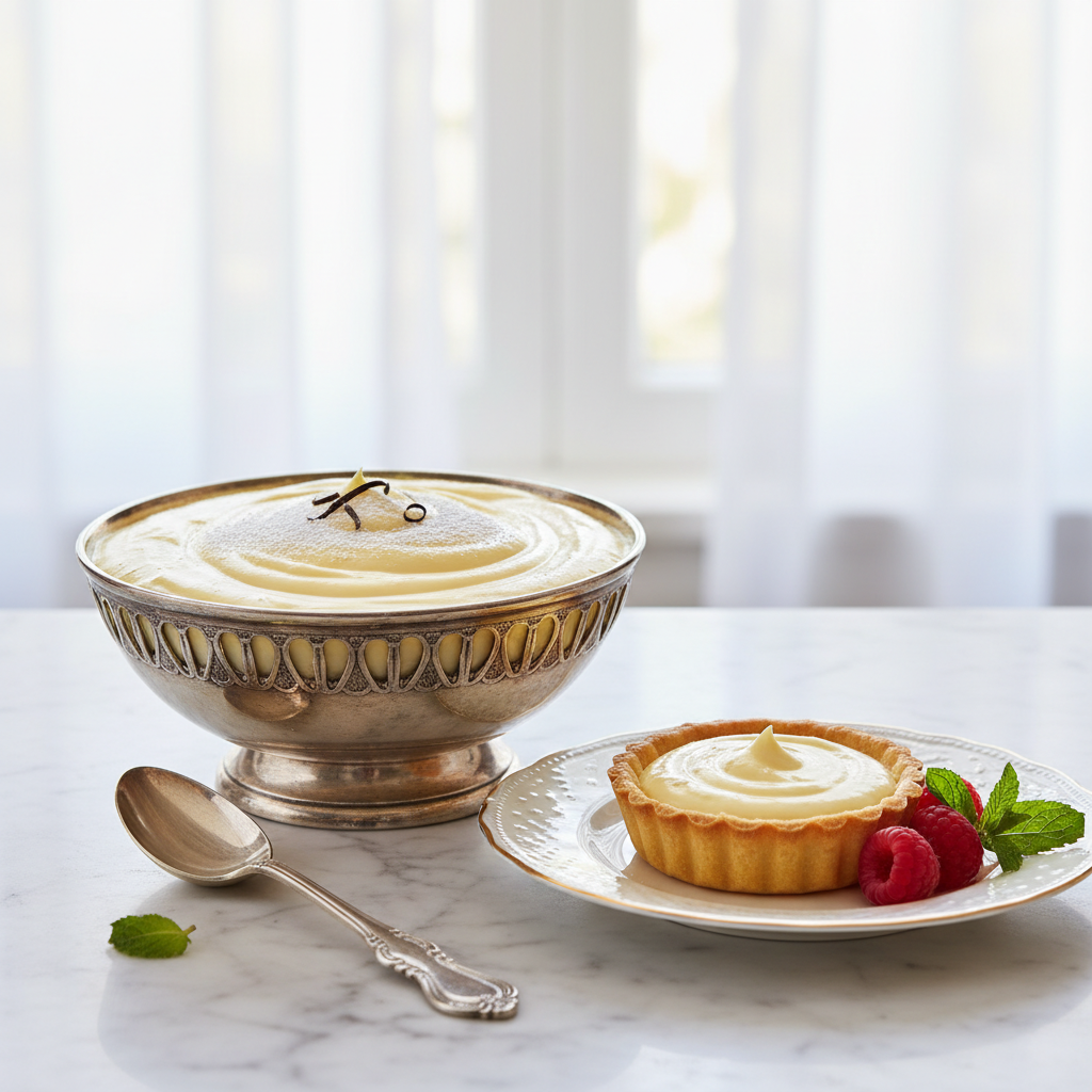 Photo de Recette de crème pâtissière onctueuse pour garnir vos tartes