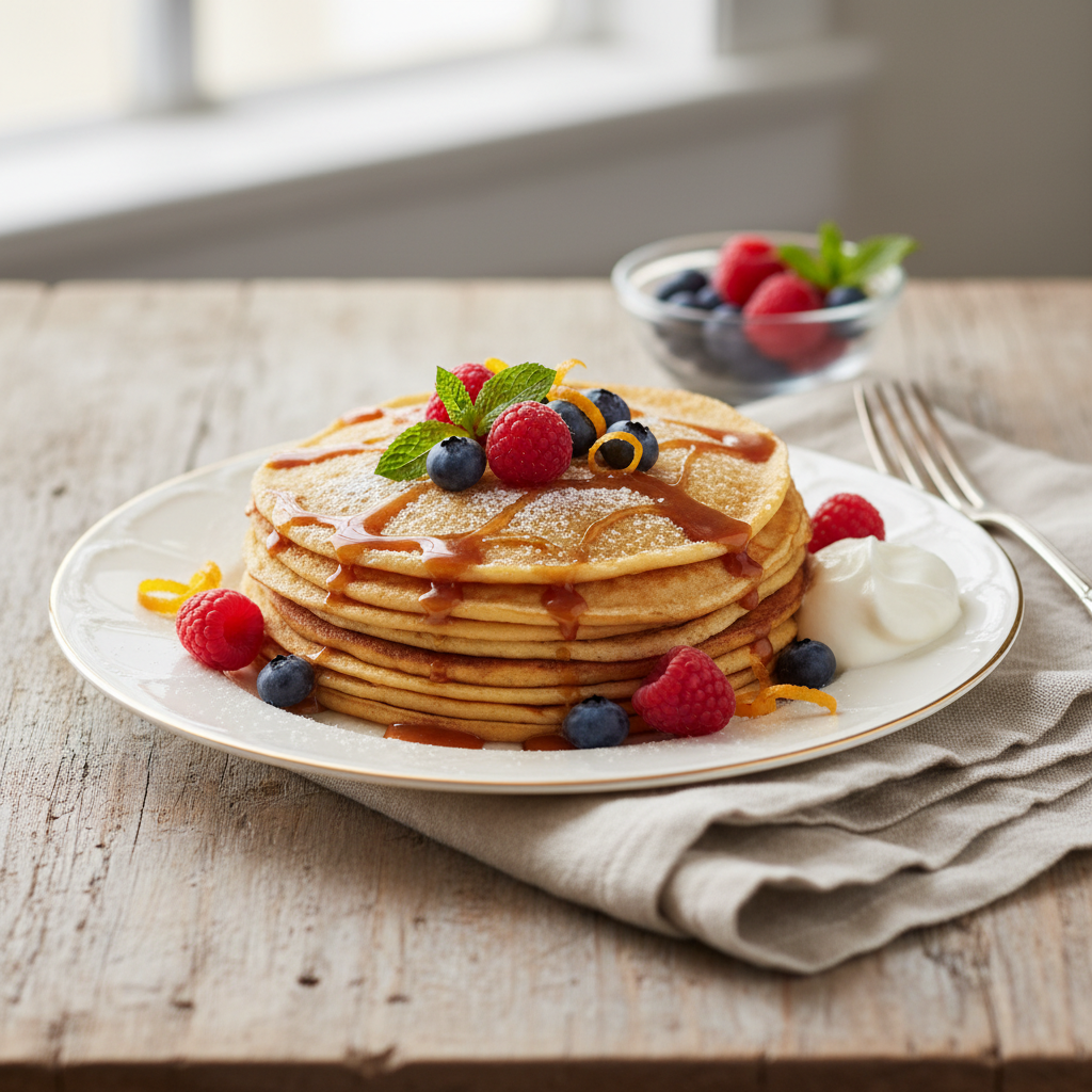 Photo de Recette des crêpes légères de Cyril Lignac