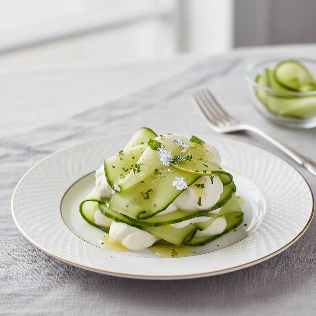 Photo de Recette du concombre à la crème traditionnel et onctueux