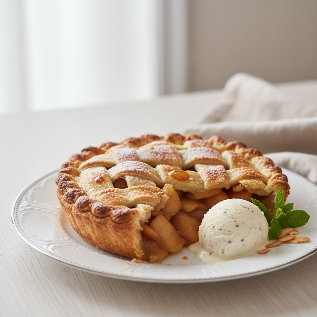 Photo de Recette de la tarte aux pommes croustillante et fondante