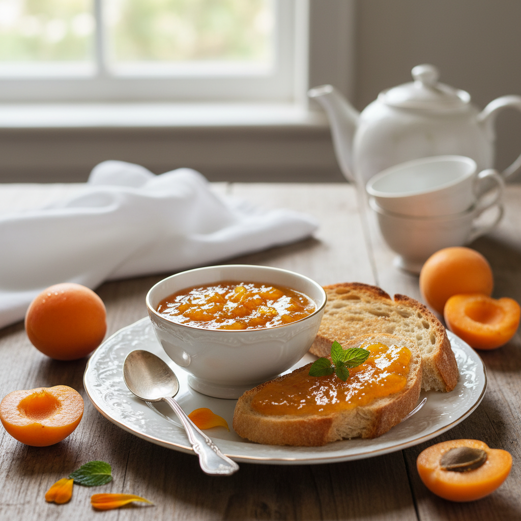 Photo de Recette de confiture d'abricots onctueuse et parfumée