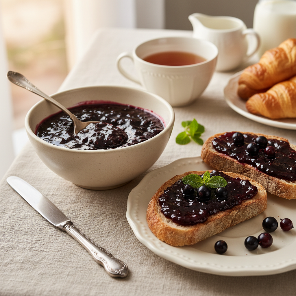 Photo de Recette de confiture de cassis intense et onctueuse