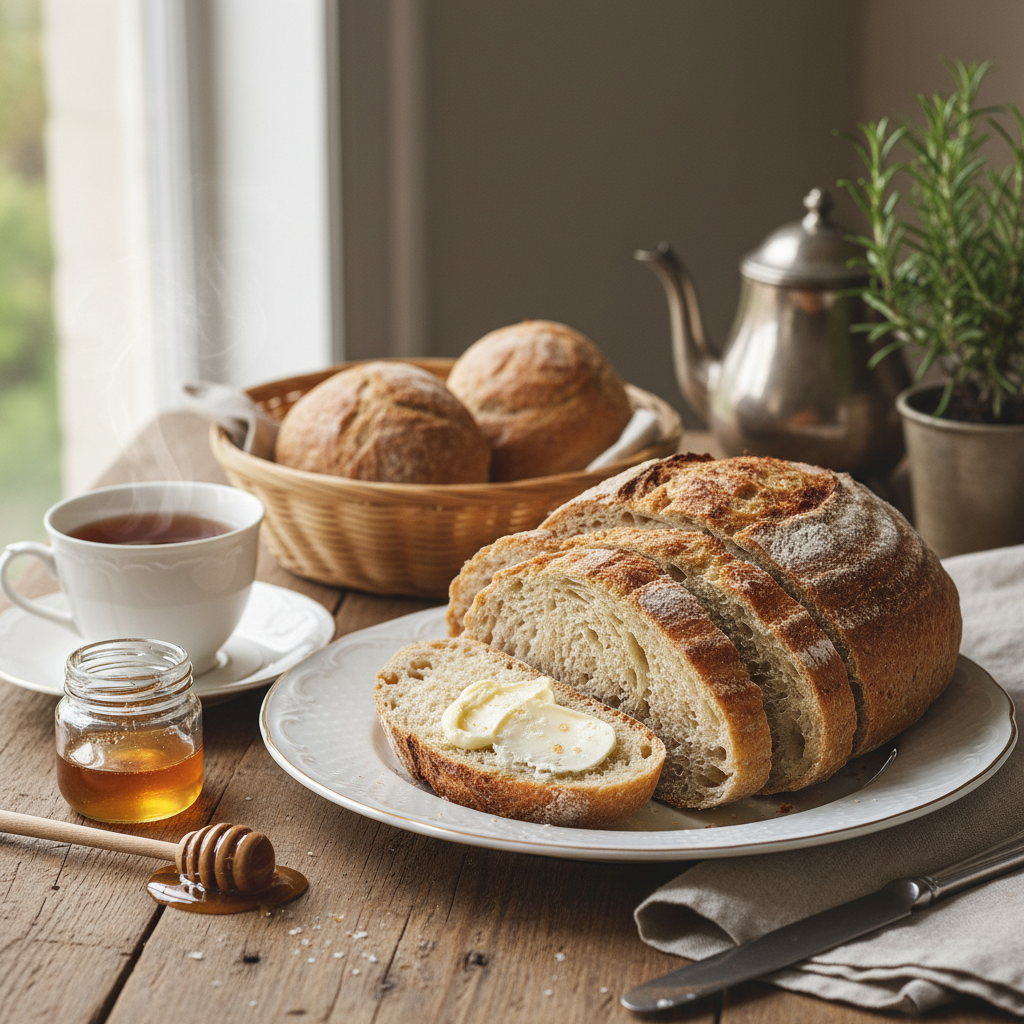Photo de Recette de pain de campagne maison à la croûte dorée