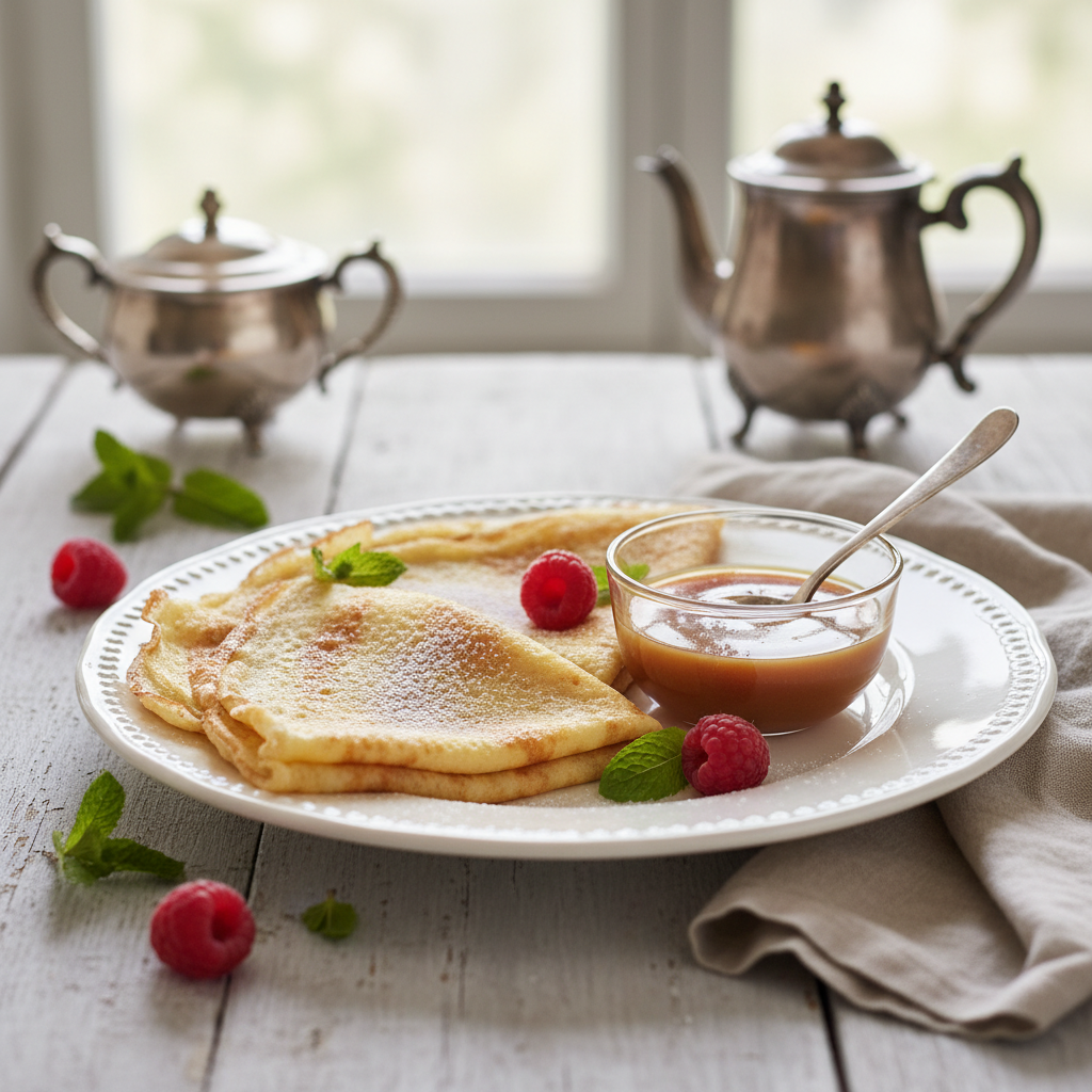 Photo de Recette de pâte à crêpes fine et fondante à l'ancienne