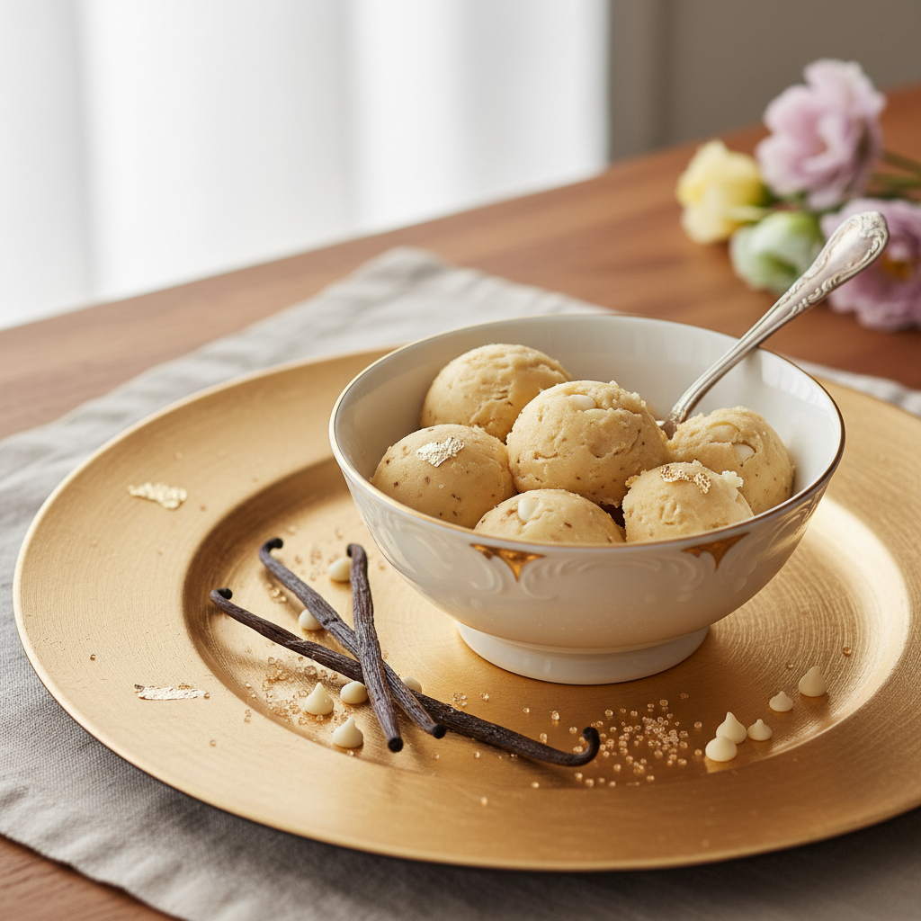 Photo de Recette de cookie dough comestible à la vanille bourbon