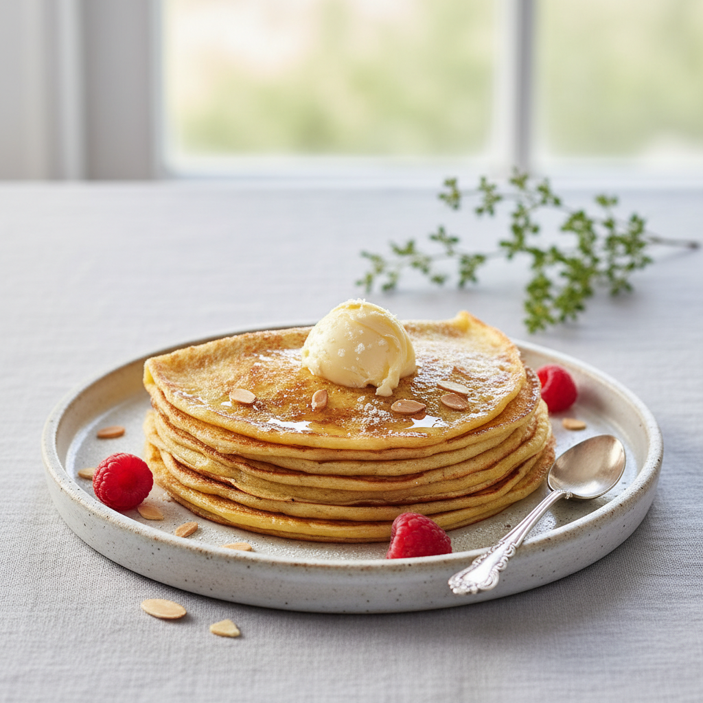 Photo de Recette de crêpes bretonnes au beurre demi-sel