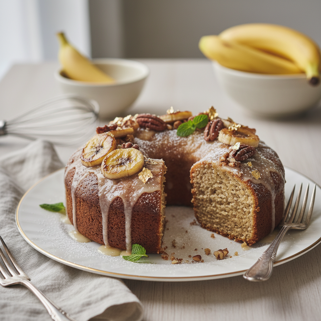 Photo de Recette de gâteau aux bananes facile et fondant