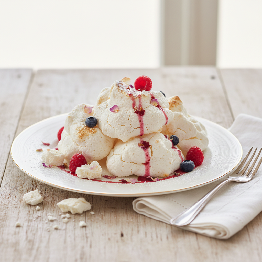 Photo de Recette de la meringue française craquante et légère