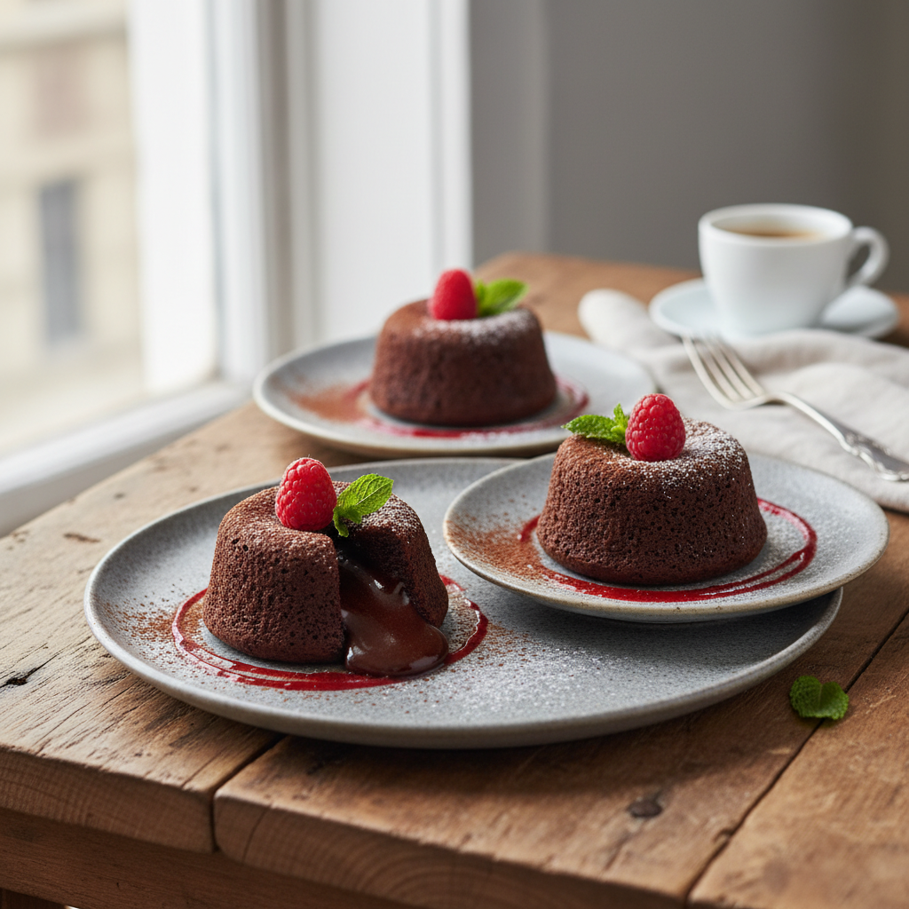 Photo de Recette des moelleux au chocolat individuels et fondants