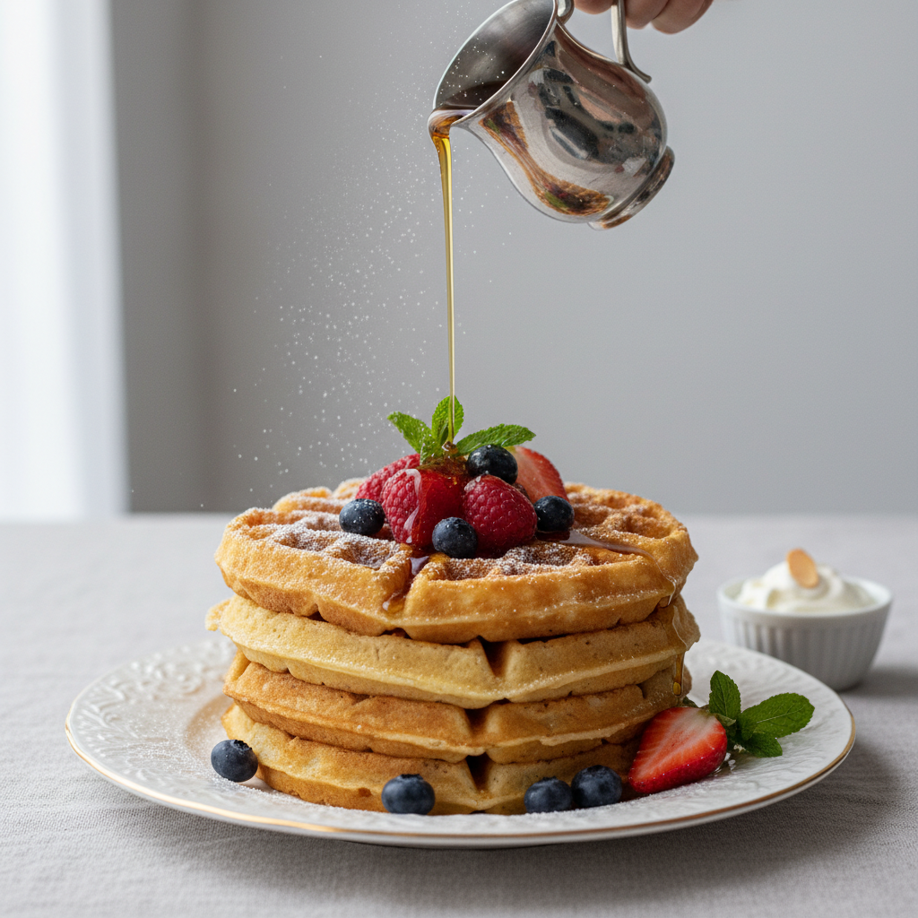 Photo de Recette de gaufres à l'ancienne ultra moelleuses