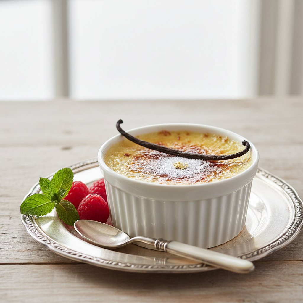 Photo de Recette de crème aux œufs grand-mère fondante et vanillée