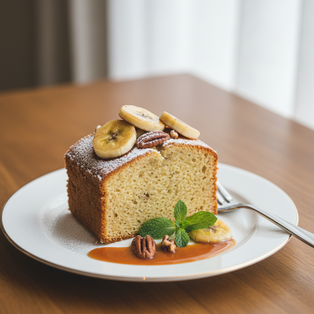 Photo de Recette de gâteau à la banane facile et ultra moelleux