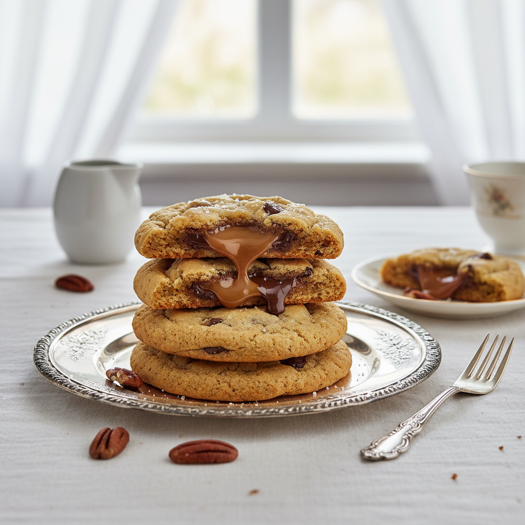 Photo de Recette de cookies américains au cœur tendre et généreux