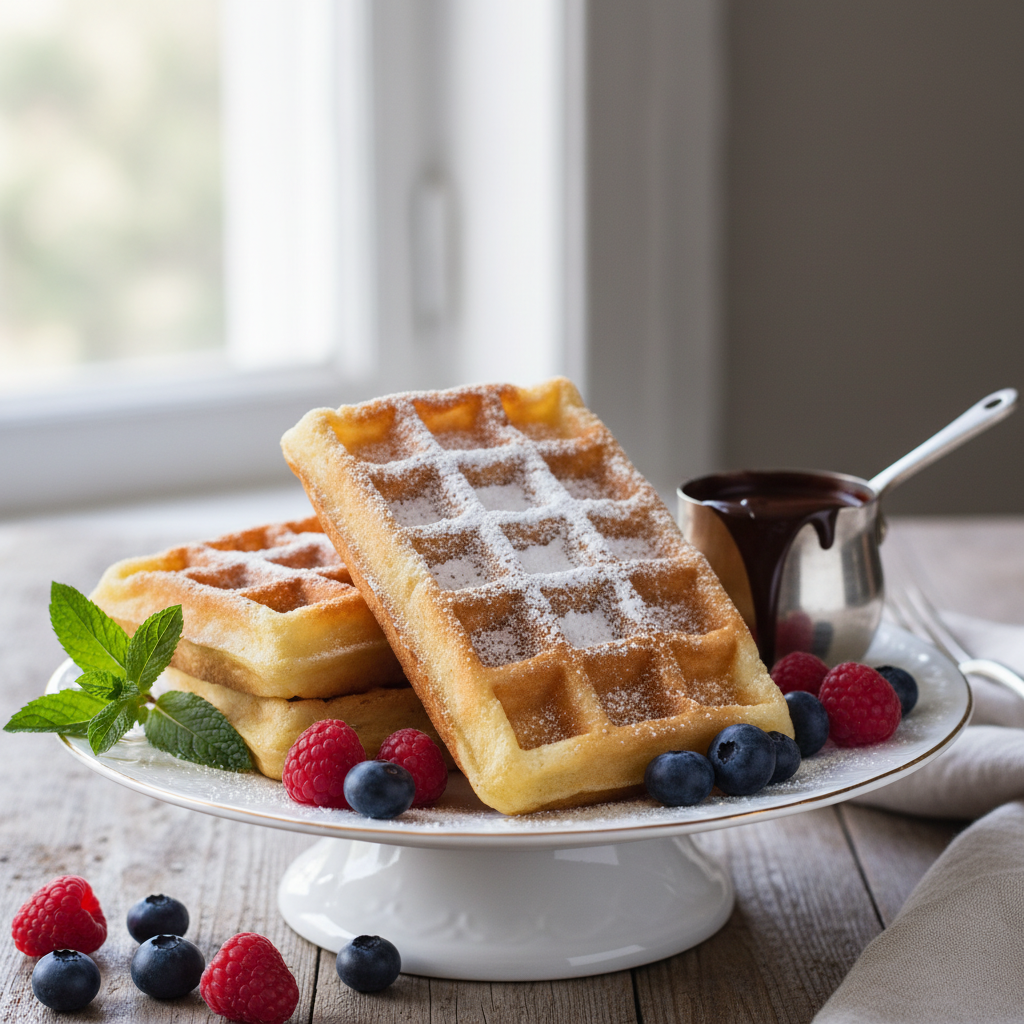 Photo de Recette des gaufres de Bruxelles légères et croustillantes