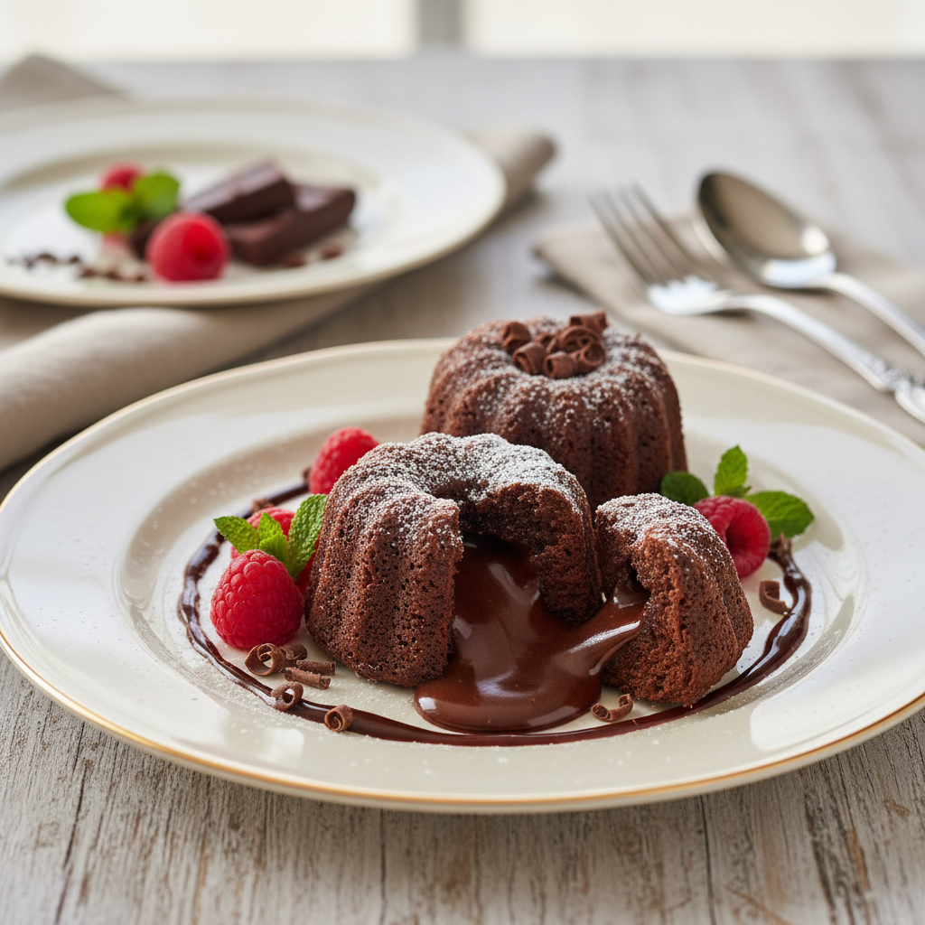 Photo de Recette de moelleux au chocolat fondant et aérien