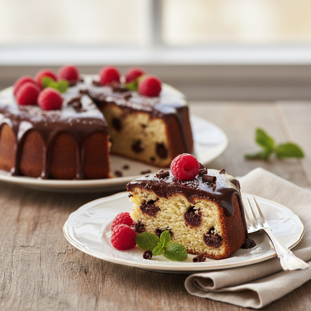 Photo de Recette de gâteau au yaourt et chocolat fondant
