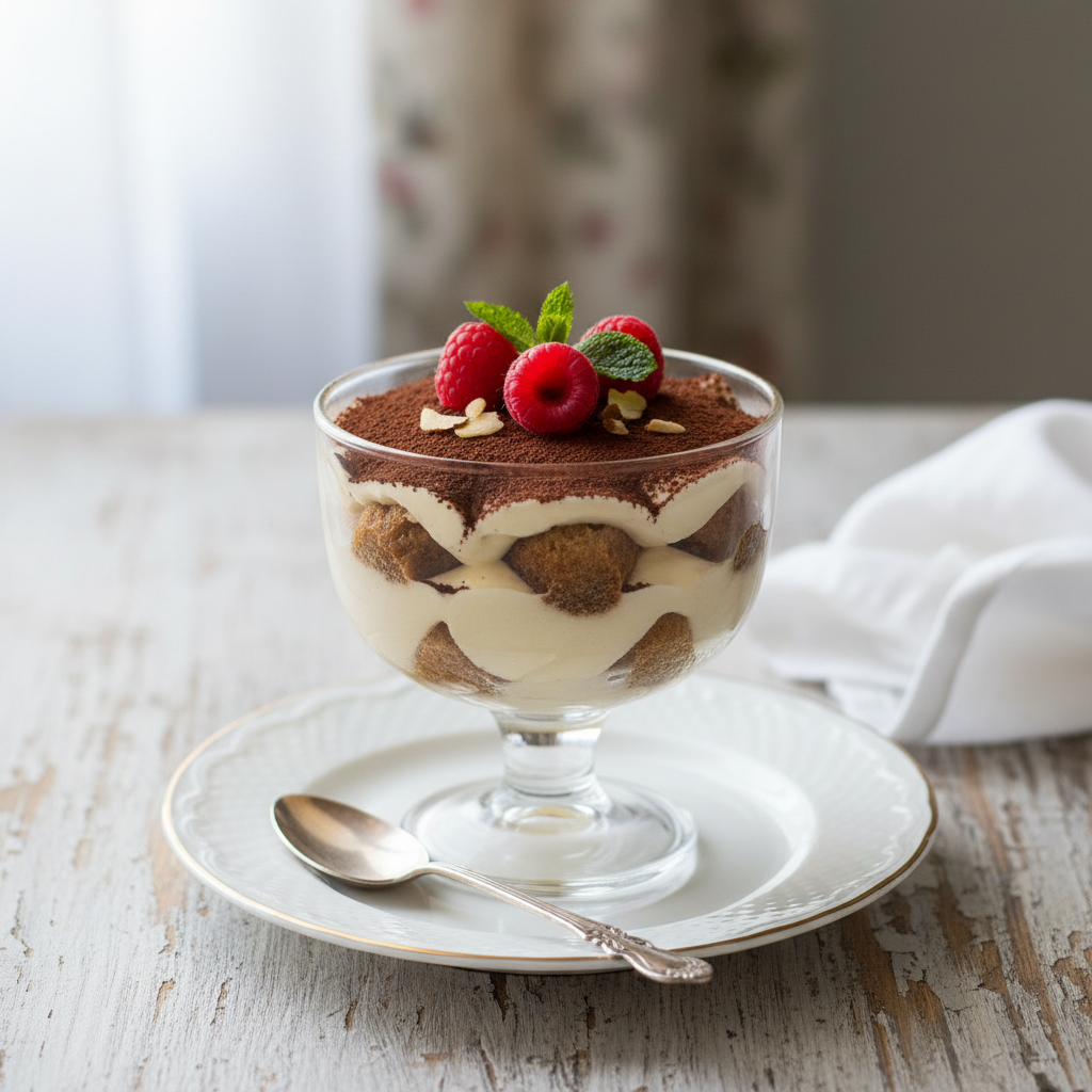 Photo de Recette de tiramisu sans oeufs gourmand et velouté