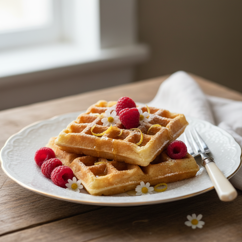 Photo de Recette de gaufres express légères et parfumées