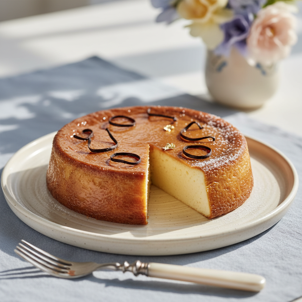 Photo de Recette de flan sans pâte onctueux à la vanille bourbon