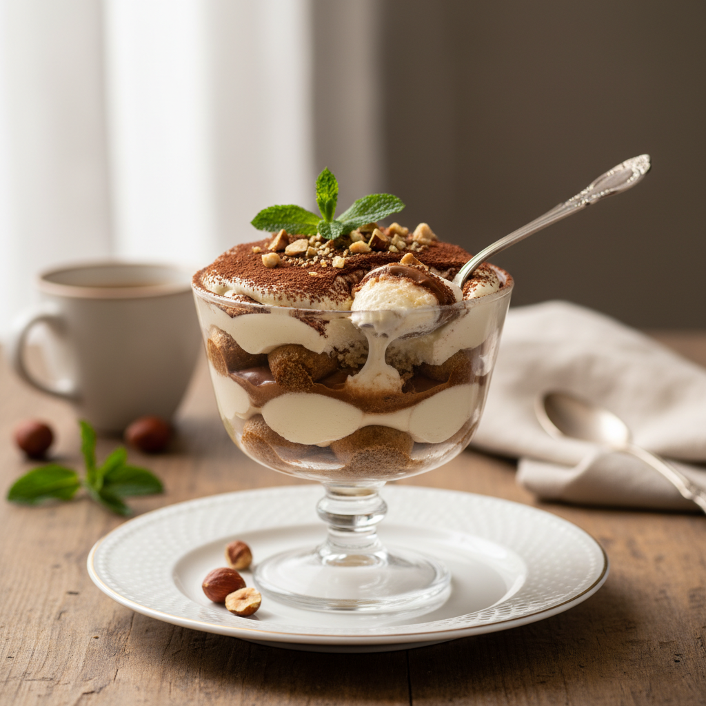 Photo de Recette de tiramisu au nutella onctueux et fondant