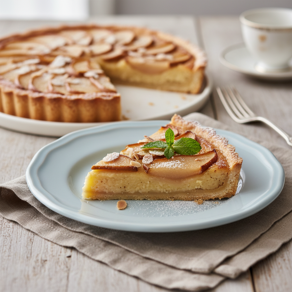 Photo de Recette de tarte aux poires à la crème d'amande