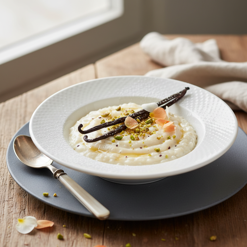 Photo de Recette du riz au lait onctueux à la vanille bourbon
