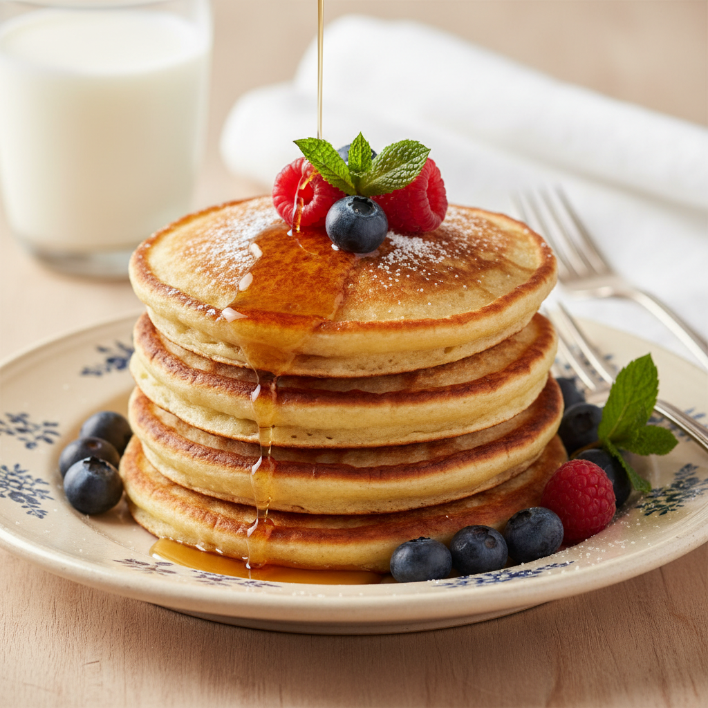 Photo de Recette de pancakes à l'ancienne sans levure