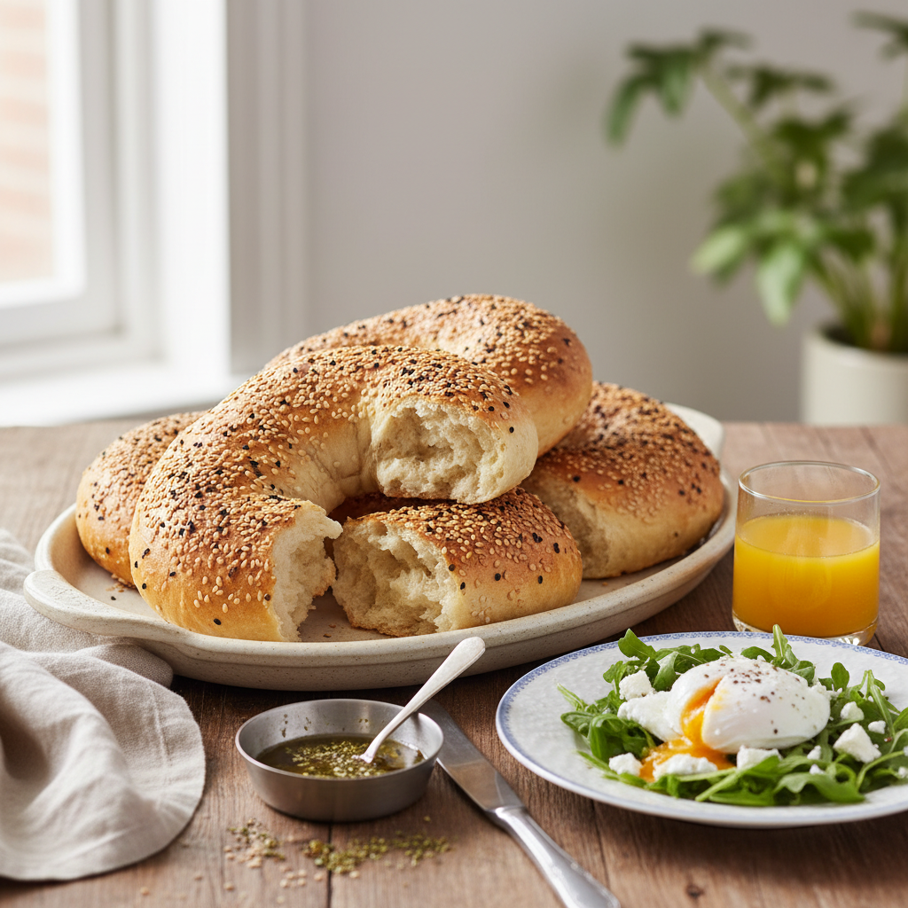 Photo de Recette du pain kebab traditionnel au sésame